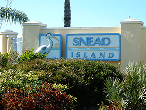 Snead Island Sign