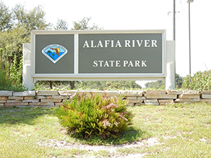 Alafia Park Sign