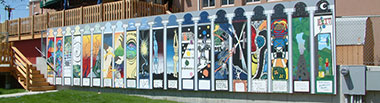 The Art Wall in the Great Northern Town Cente