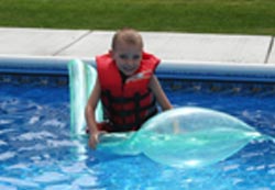 Steven at the pool