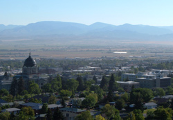 Overlooking Helena Montana from Mount Helena