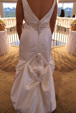 Back of Nina's Gown