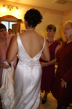 Nina with her mother, step mother-in-law, and mother-in-law