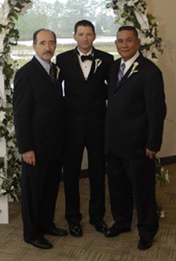 Matt with both dads