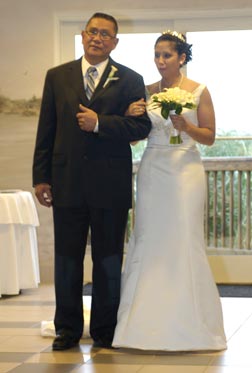 Nina with her father