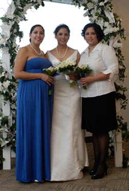 Nina with her sisters
